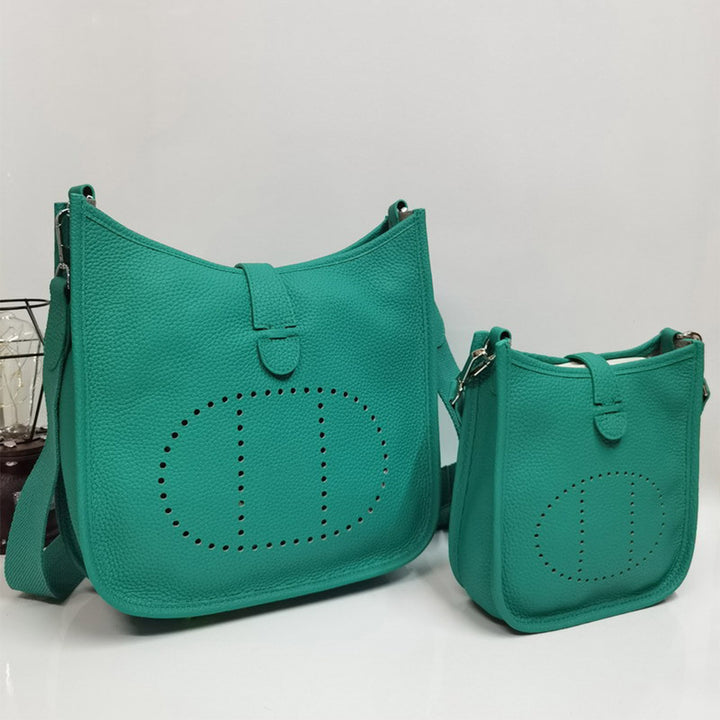 Top Grain Leather Inspired Evelyne Crossbody Bag