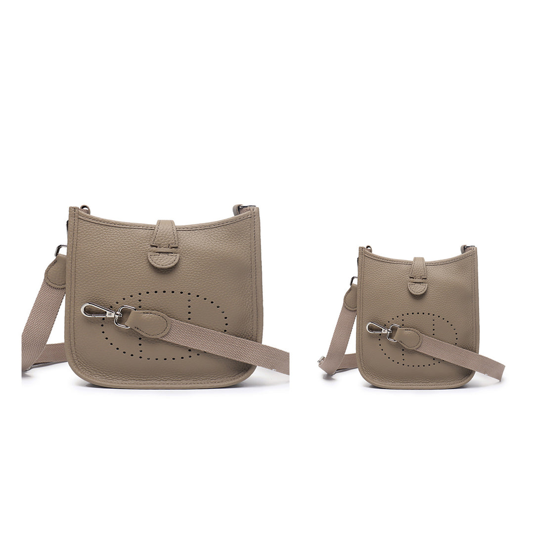 Top Grain Leather Inspired Evelyne Crossbody Bag