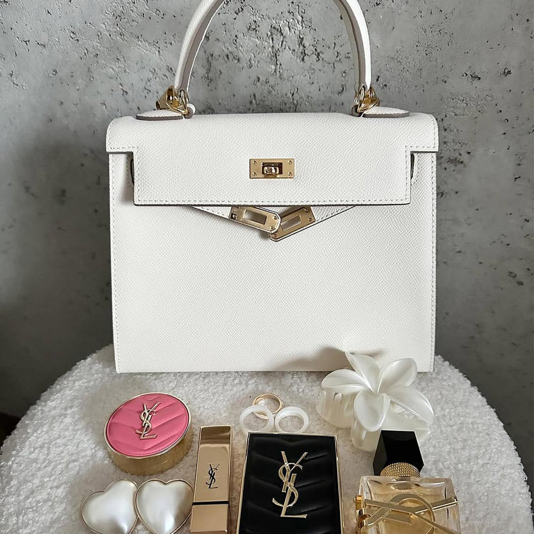 Top Grain Leather Epsom Inspired Kelli Handbag