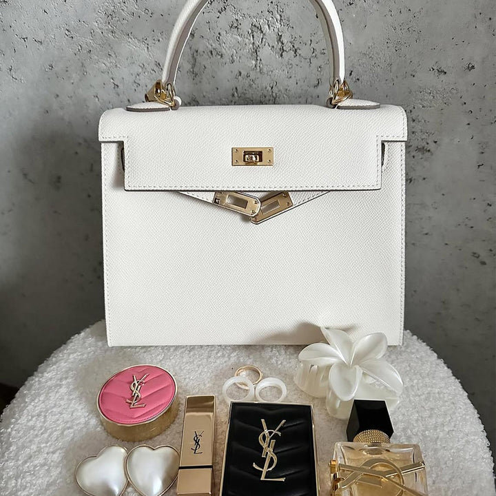 Top Grain Leather Epsom Inspired Kelli Handbag