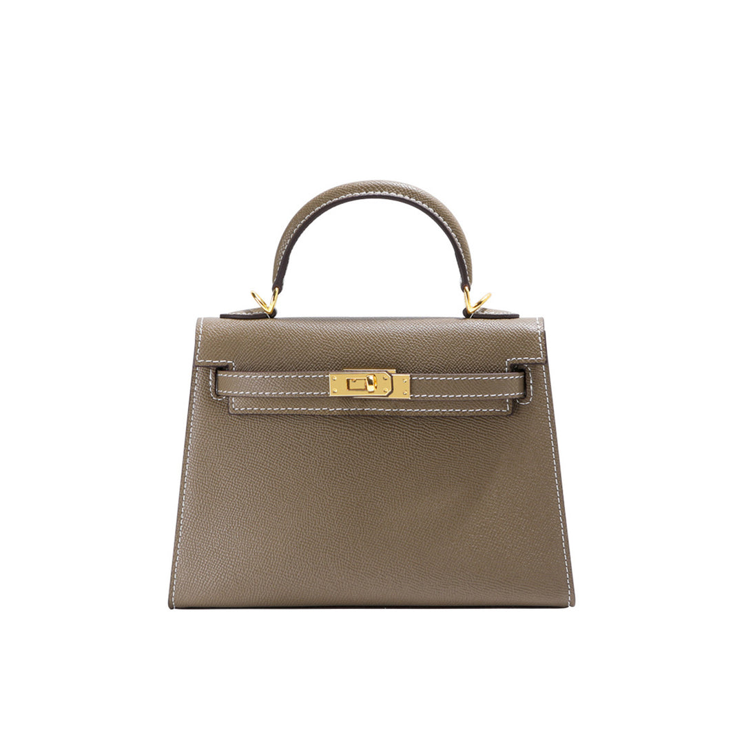 Top Grain Leather Epsom Inspired Kelli Handbag