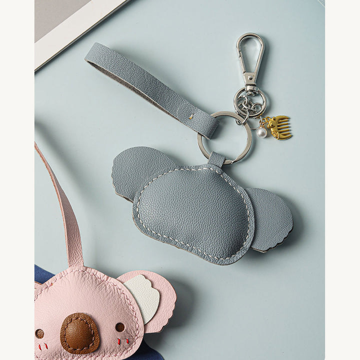 POPSEWING® Sheep Leather Cute Koala Keychain DIY Kit