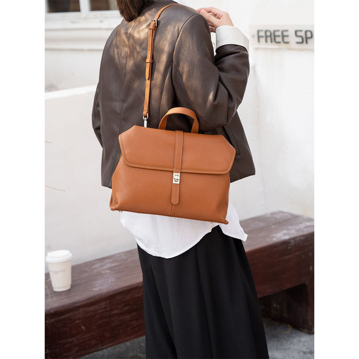 Leather Commute Crossbody Bag