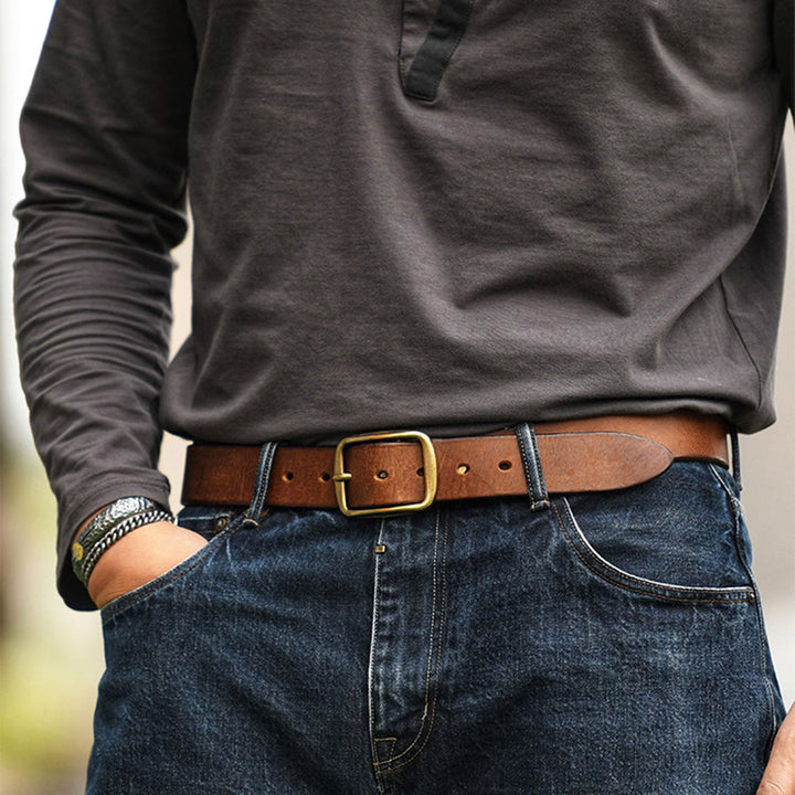 Full Grain Leather Men's Everyday Belt