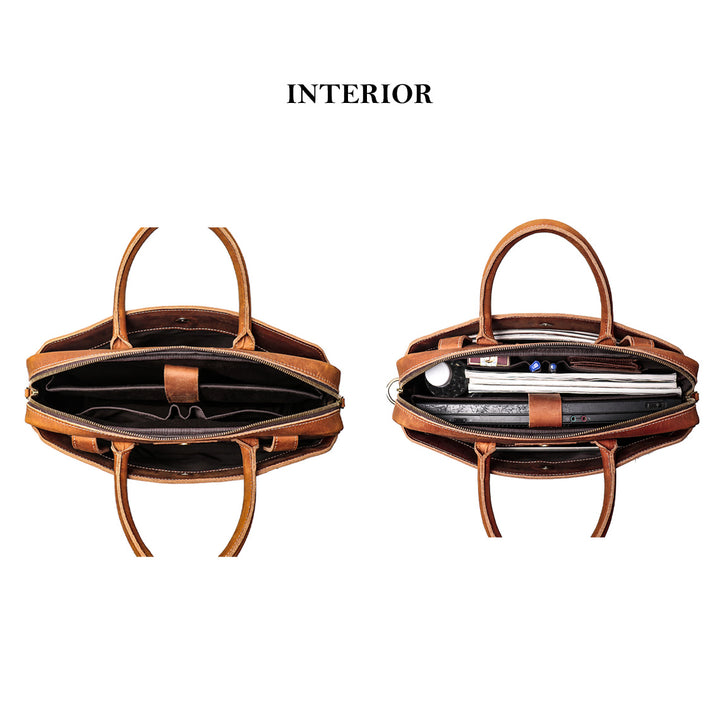 Laptop briefcase computer bag for work | Interior