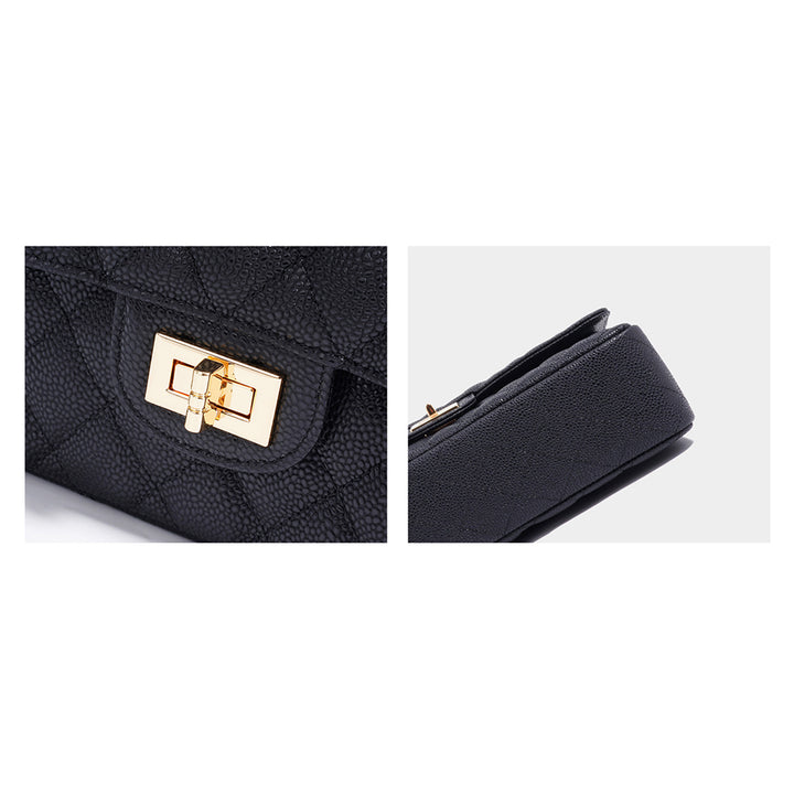 Textured Leather Inspired 2.55 Chain Bag