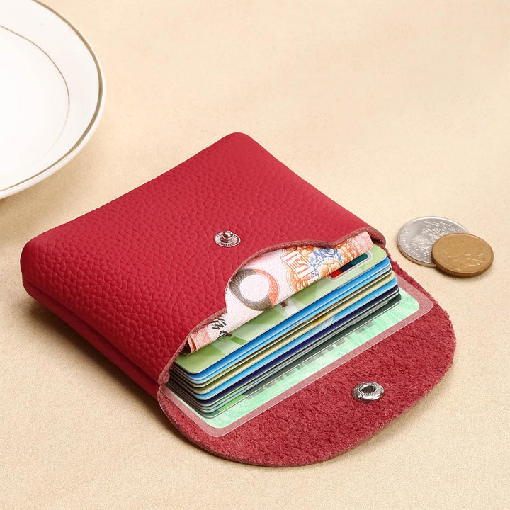 Top Grain Leather Simple Coin Wallet