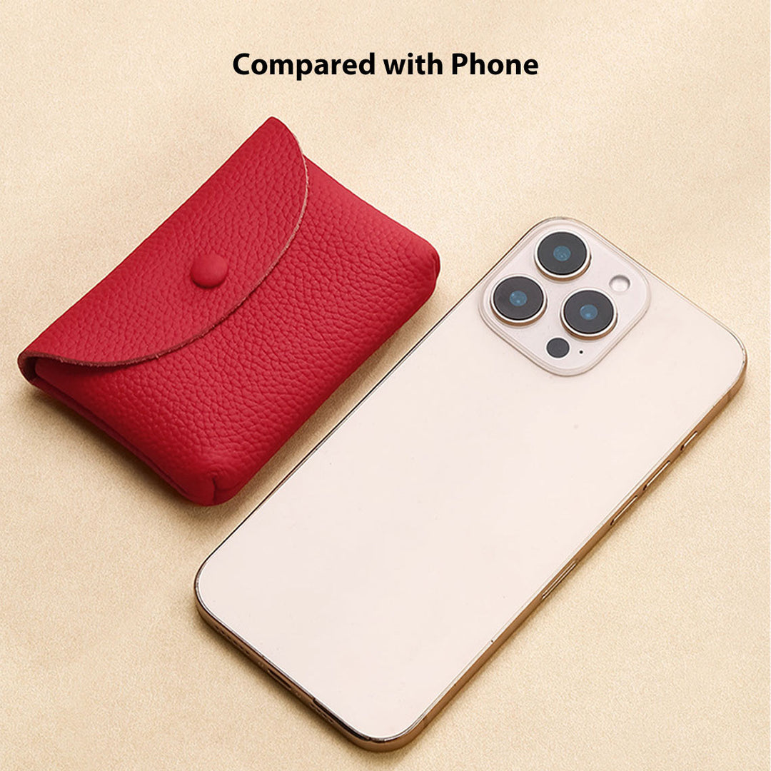 Top Grain Leather Simple Coin Wallet