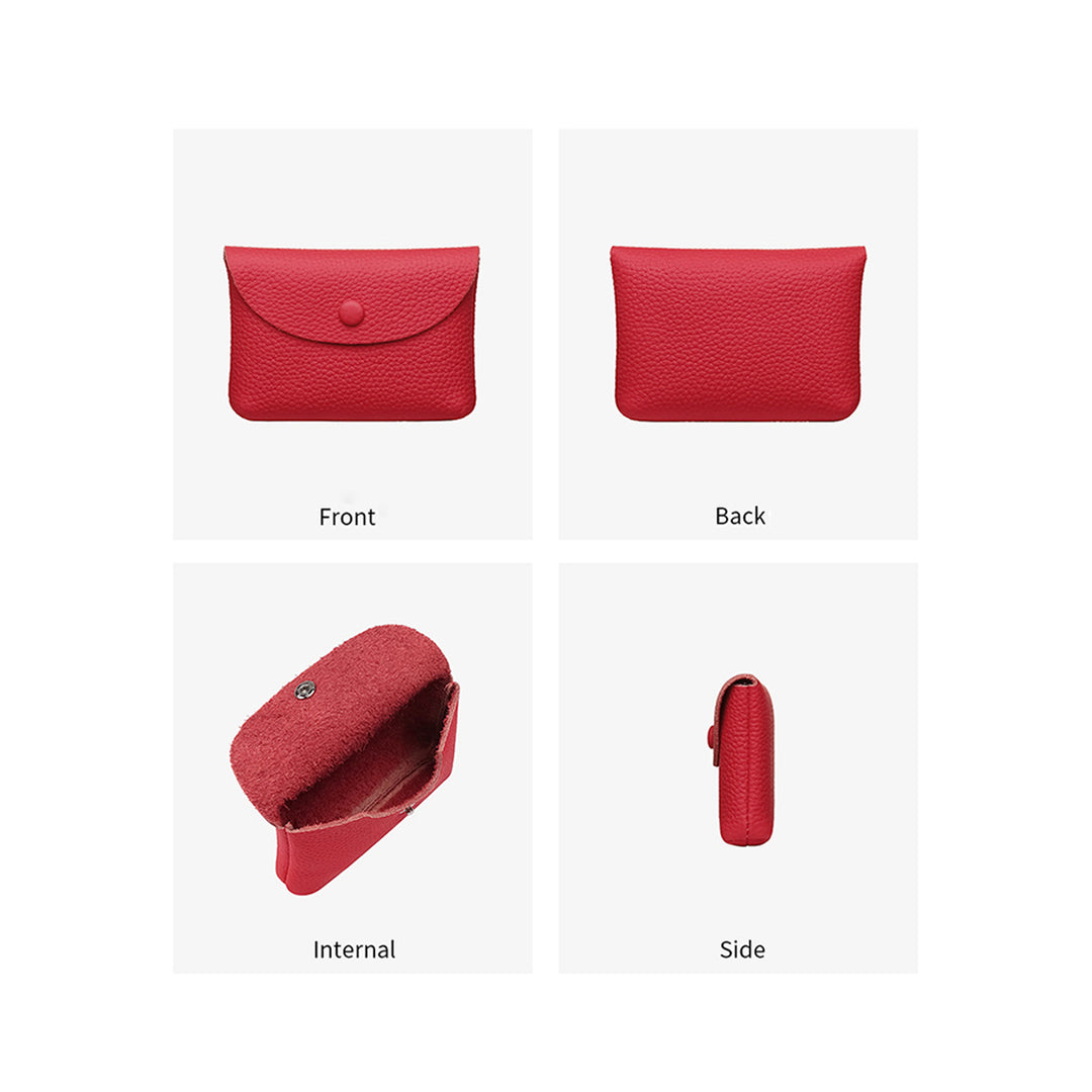 Top Grain Leather Simple Coin Wallet