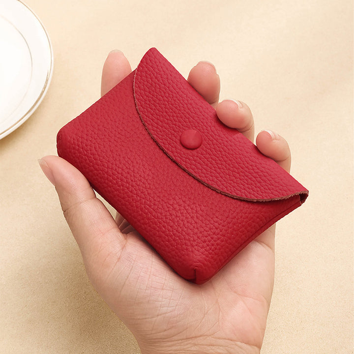 Top Grain Leather Simple Coin Wallet