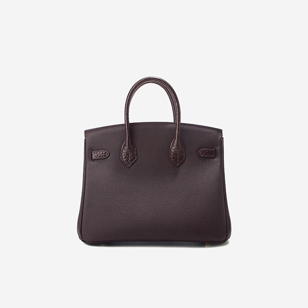 Brown leather handbag |high quality leather handbags