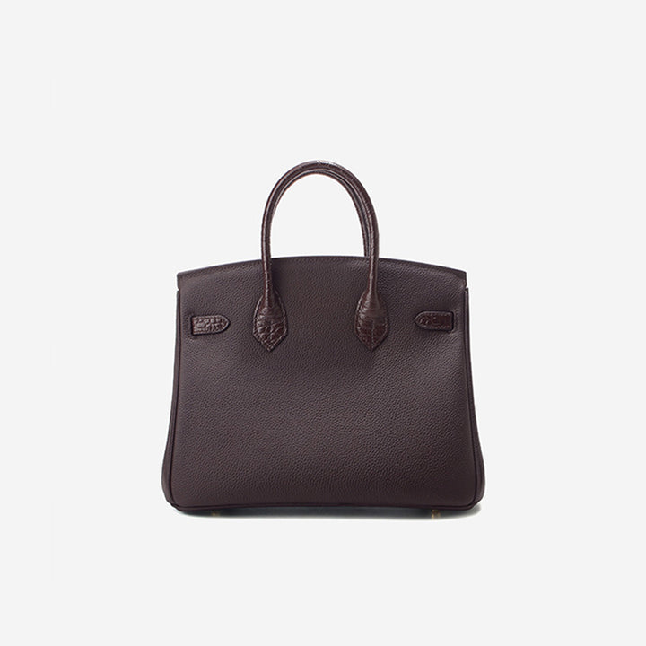 Brown leather handbag |high quality leather handbags