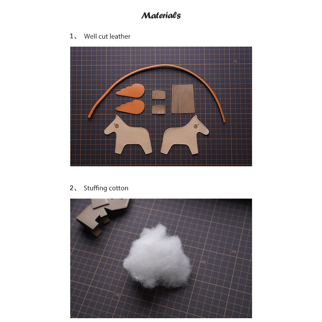 DIY Horse Charm Leather Kit | Beginner DIY Projects - POPSEWING®