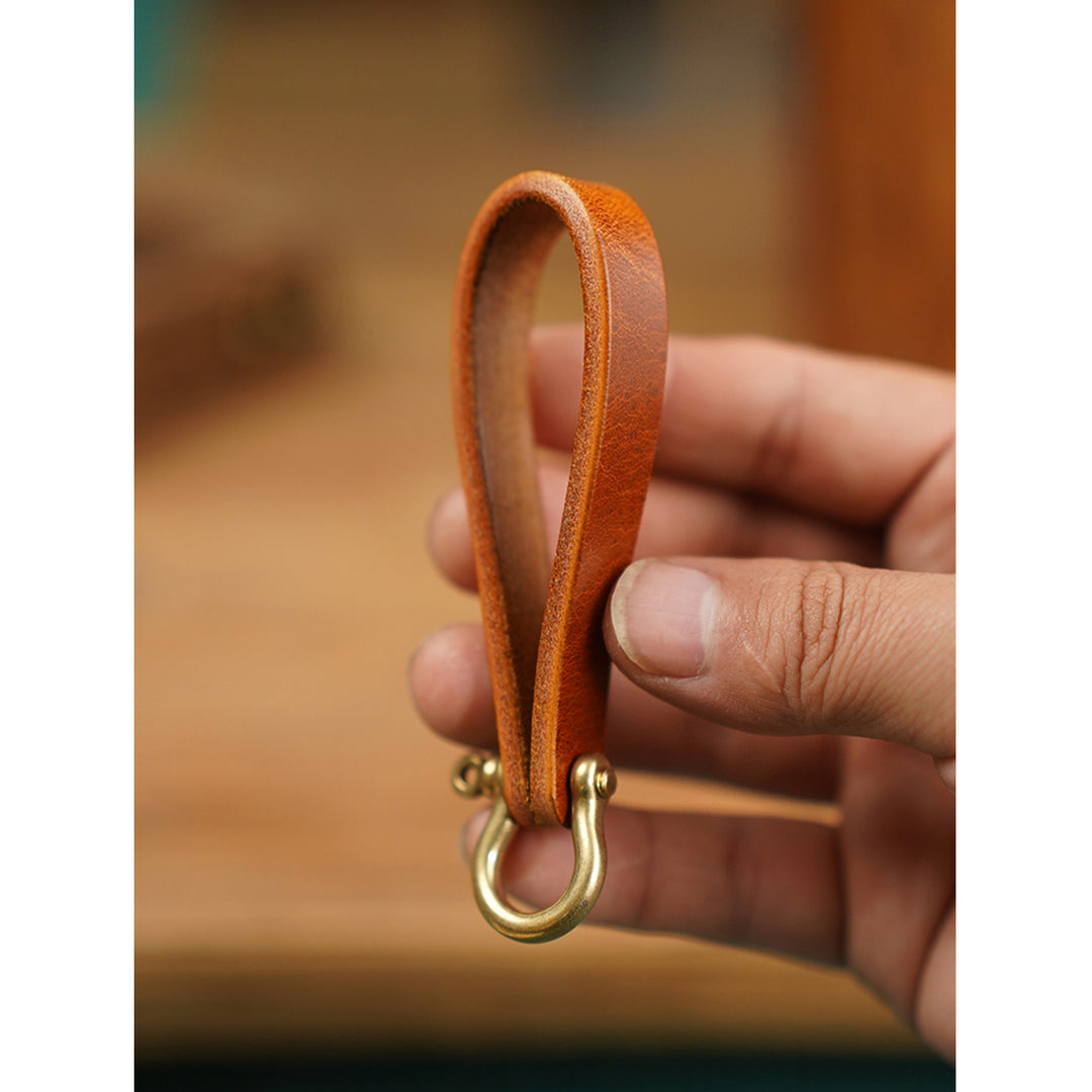 POPSEWING® Vegetable Tanned Leather Heavy Duty Keyring