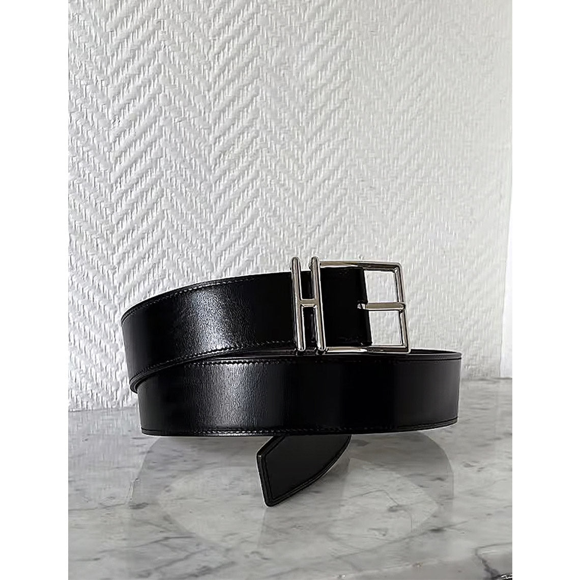 Black Leather Belt for Men | Full Grain Leather Belt Handmade - POPSEWING®