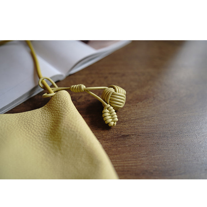 Top Grain Leather Knot Phone Bag