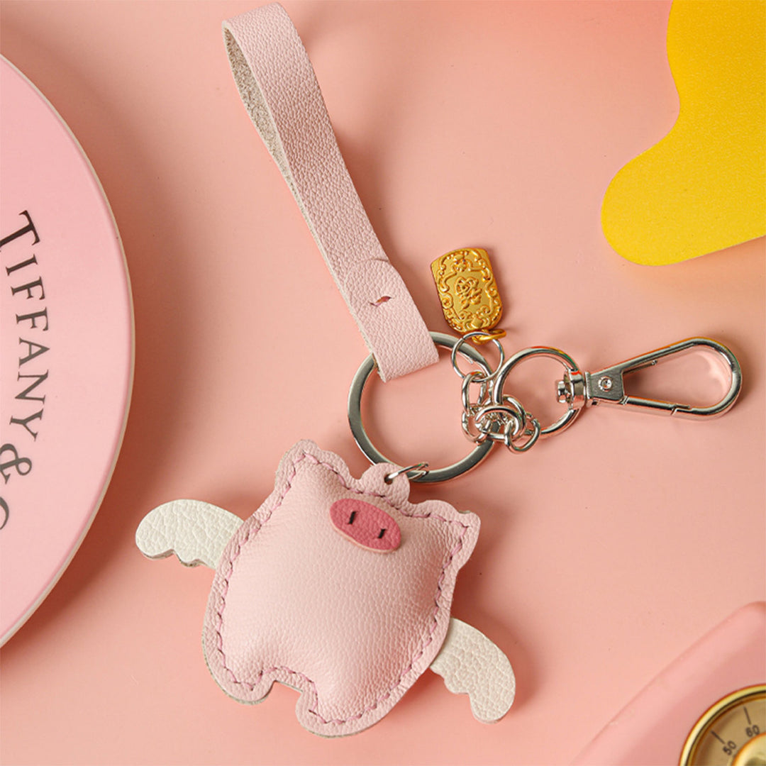 POPSEWING® Sheep Leather Piglet Keychain DIY Kit
