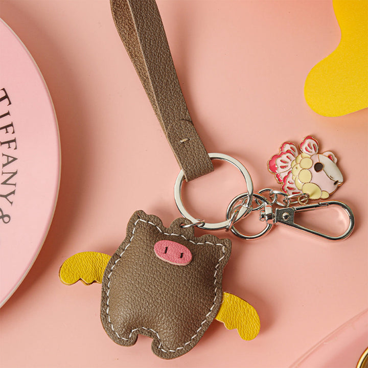 POPSEWING® Sheep Leather Piglet Keychain DIY Kit