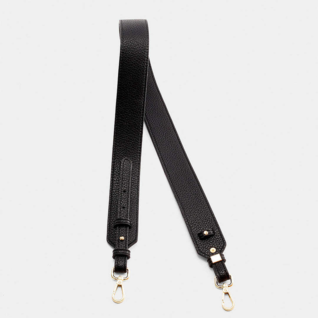 Faux Leather Wide Crossbody Strap