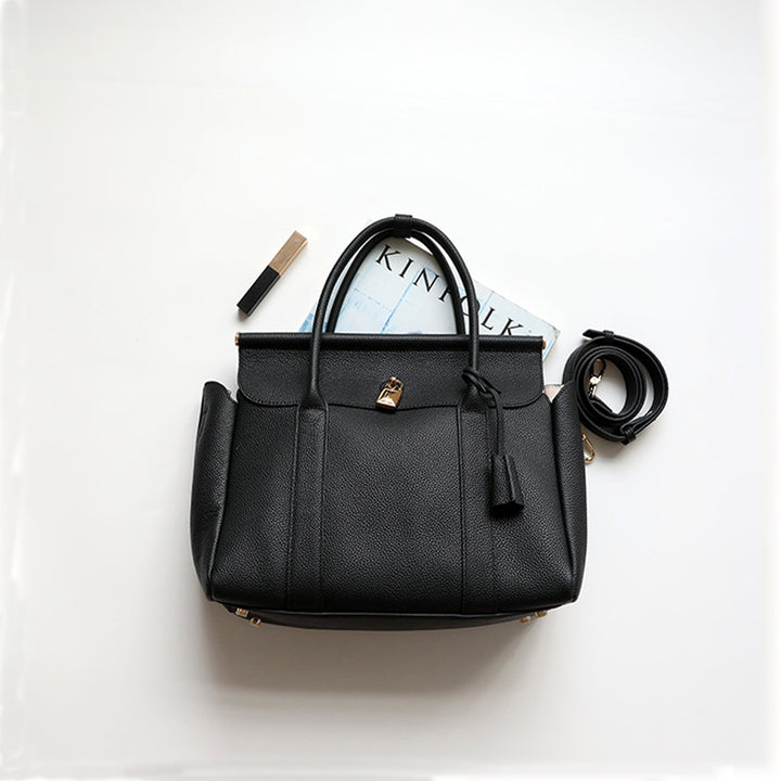 Top Grain Leather Women Work Handbag