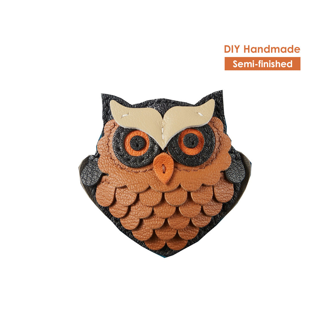 POPSEWING® Sheep Leather Flaco Owl Keychain DIY Kits