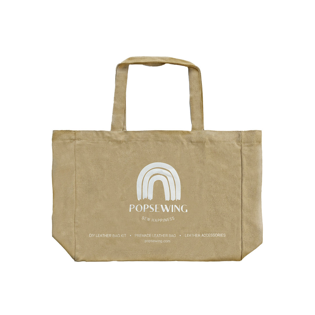POPSEWING brand canvas bag | Khaki canvas tote bag