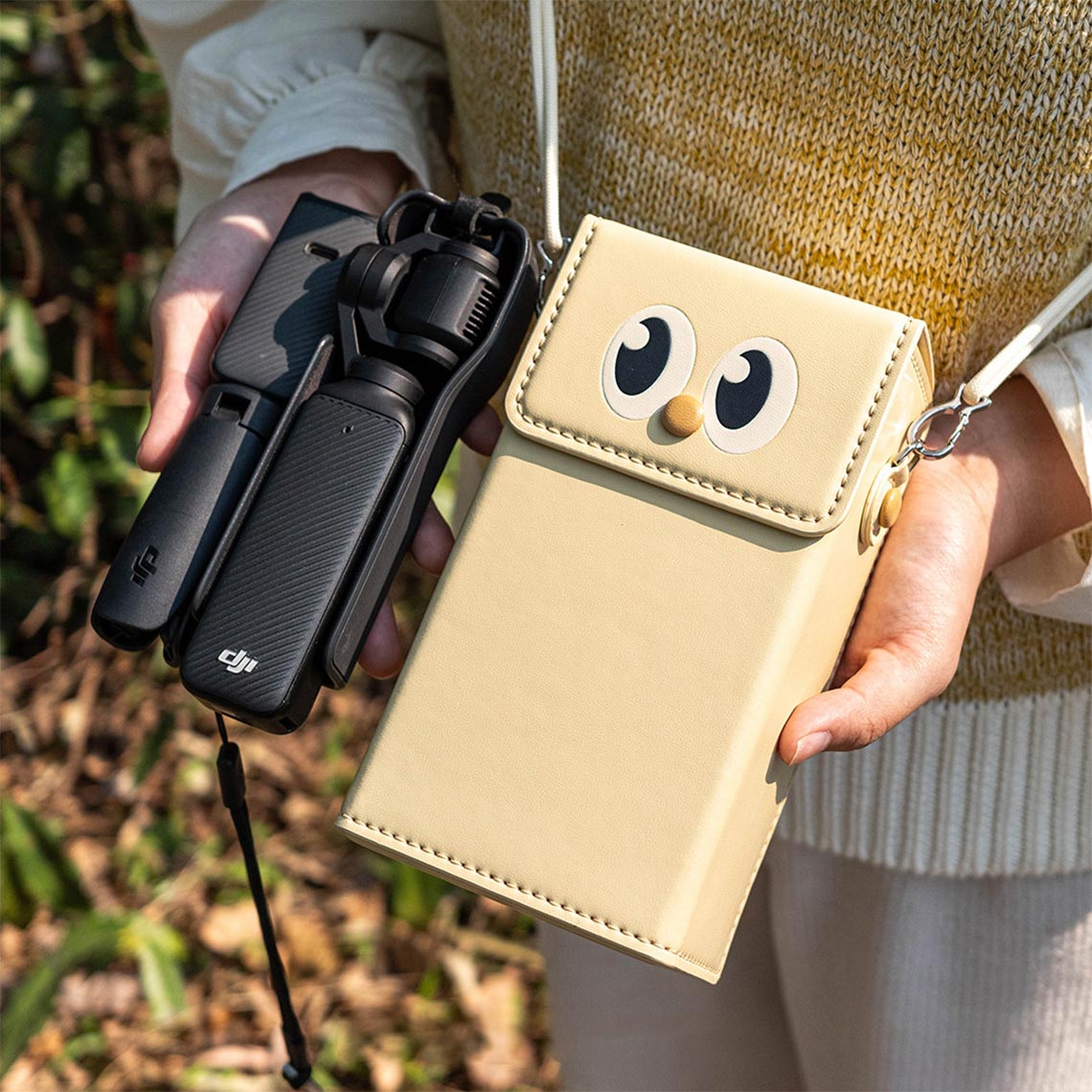 Leather camera bag | DJI Pocket 3 camera bag protective case