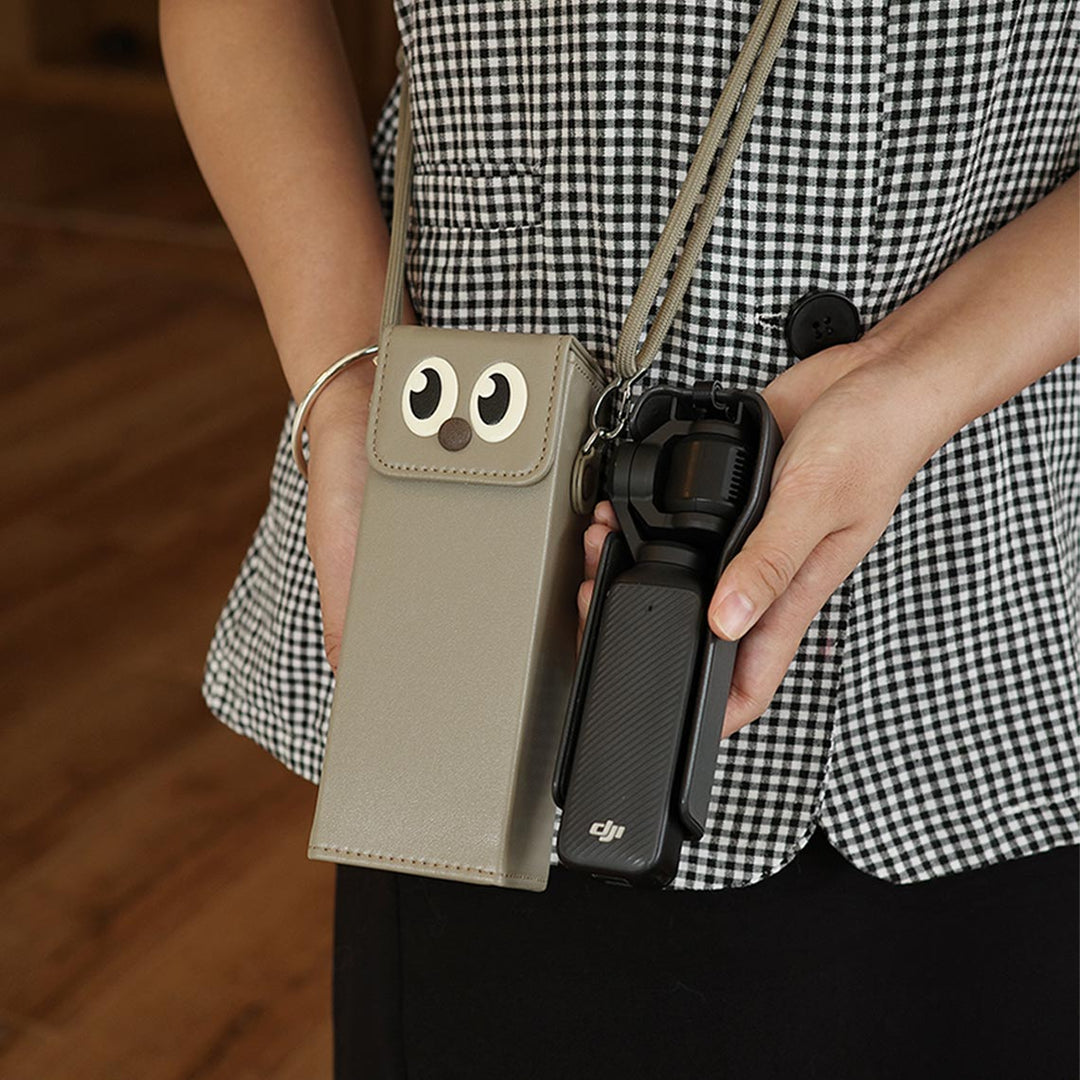 Portable dji osmo pocket 3 cover with cossbody lanyard