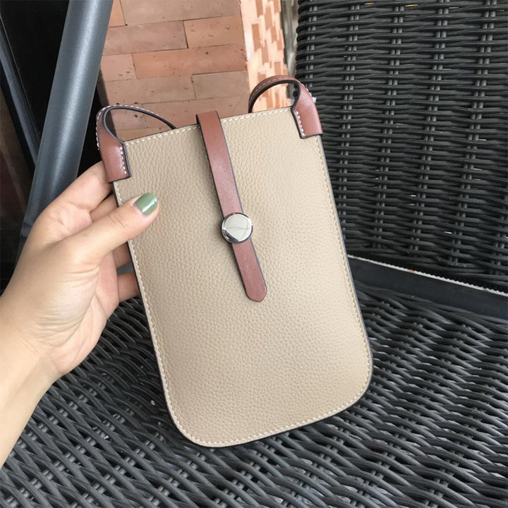 Top Grain Leather Strap Phone Bag