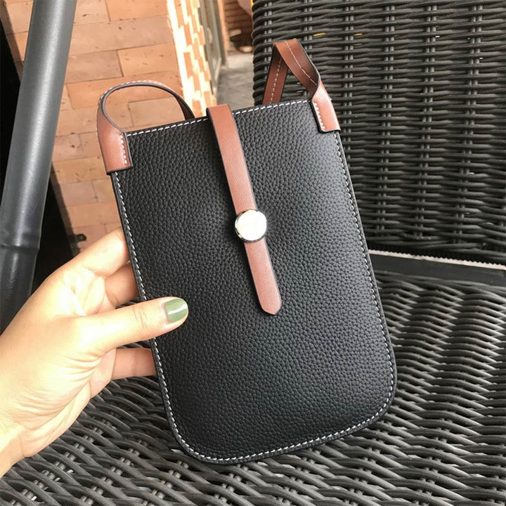 Top Grain Leather Strap Phone Bag