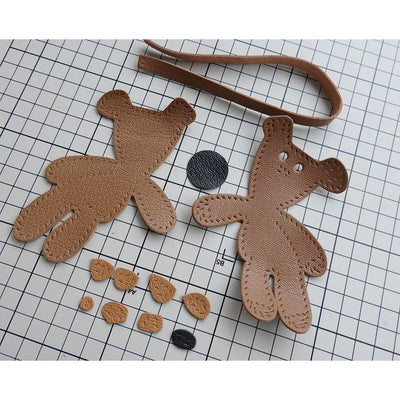 DIY Leather Kit to Make a Cute Bear Charm - POPSEWING®