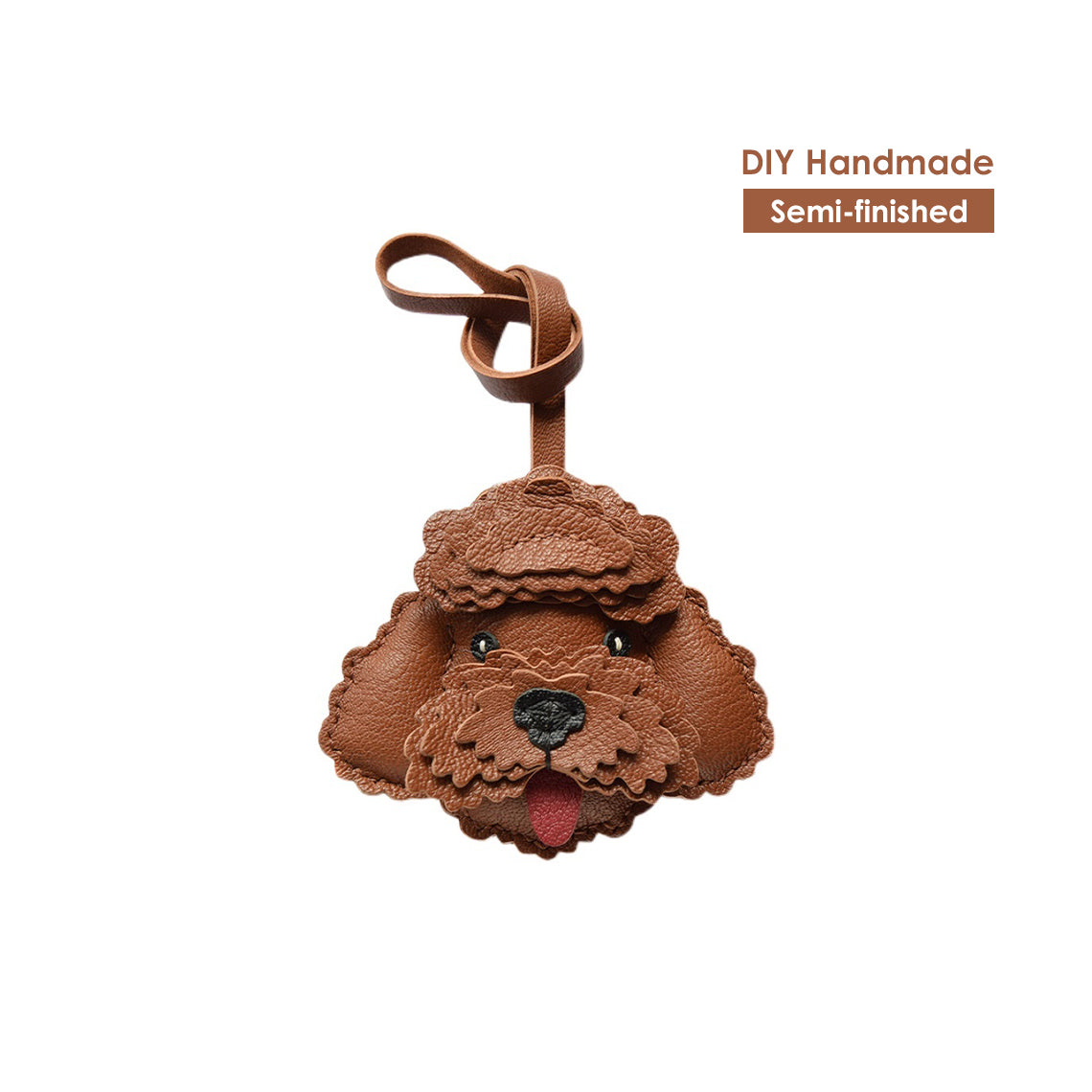 Teddy Dog Charm | DIY Dog Charm Leather Kits - POPSEWING®