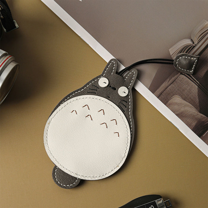 Cute Totoro Leather Charm | Handmade Leather Key Charms - POPSEWING®