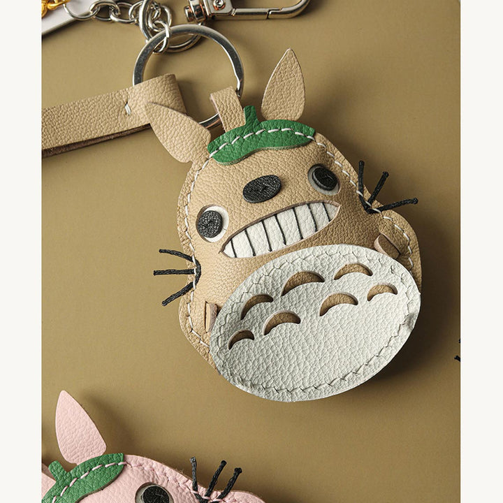 POPSEWING® Sheep Leather Totoro Cat Keychain DIY Kit