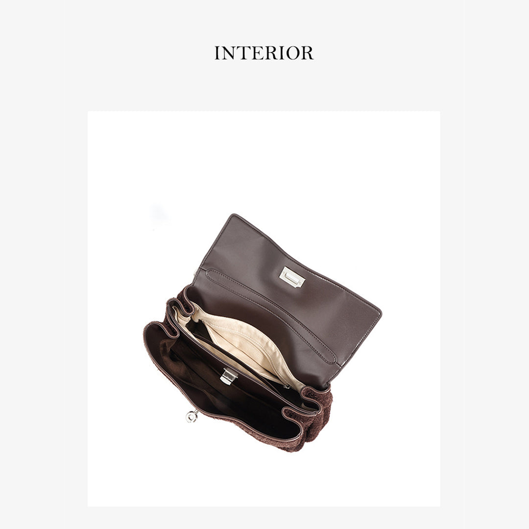 Leather Inspired Rodeo Winter Shoulder Bag