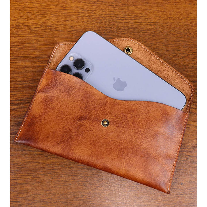 Vegetable Tanned Leather Envelope Wallet