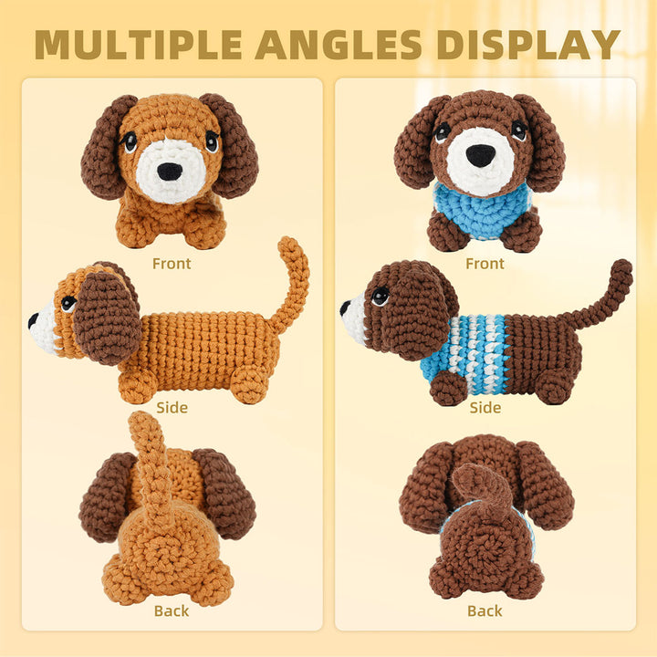 POPSEWING® Crochet Small Dachshund Dog DIY Kit
