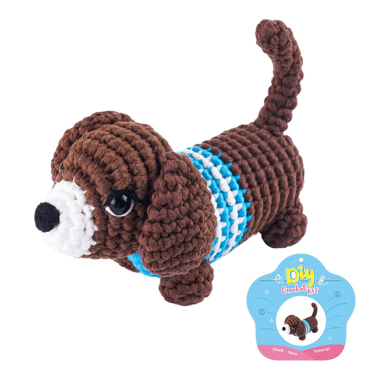 POPSEWING® Crochet Small Dachshund Dog DIY Kit