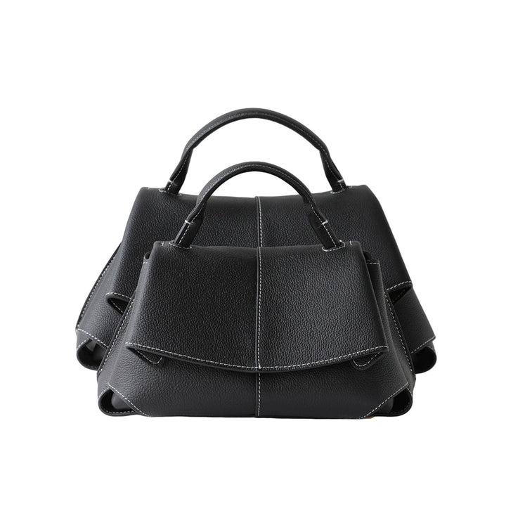 Top Grain Leather Women Smile Bag