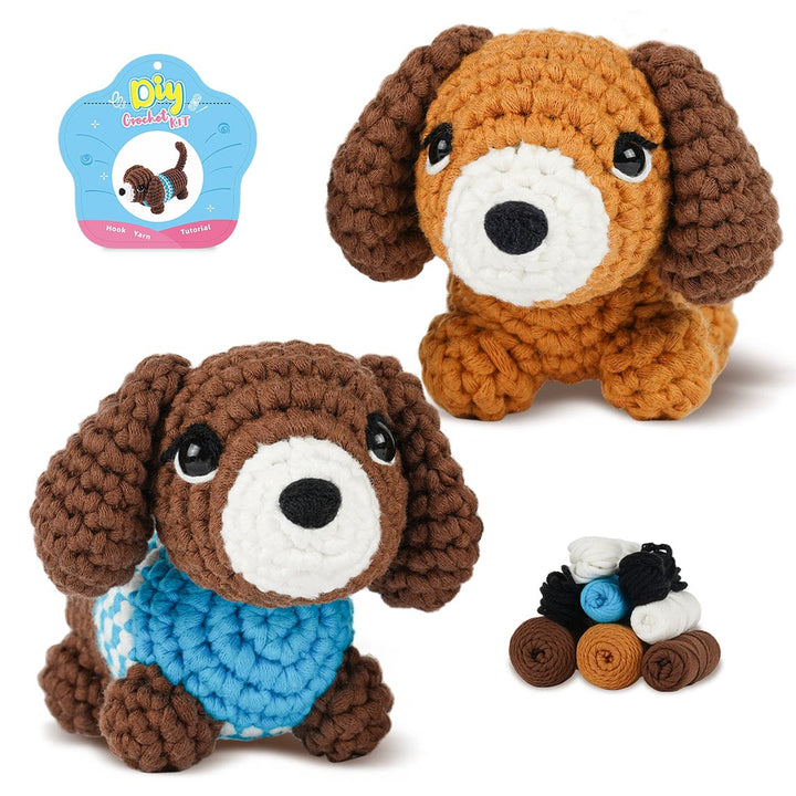 POPSEWING® Crochet Small Dachshund Dog DIY Kit