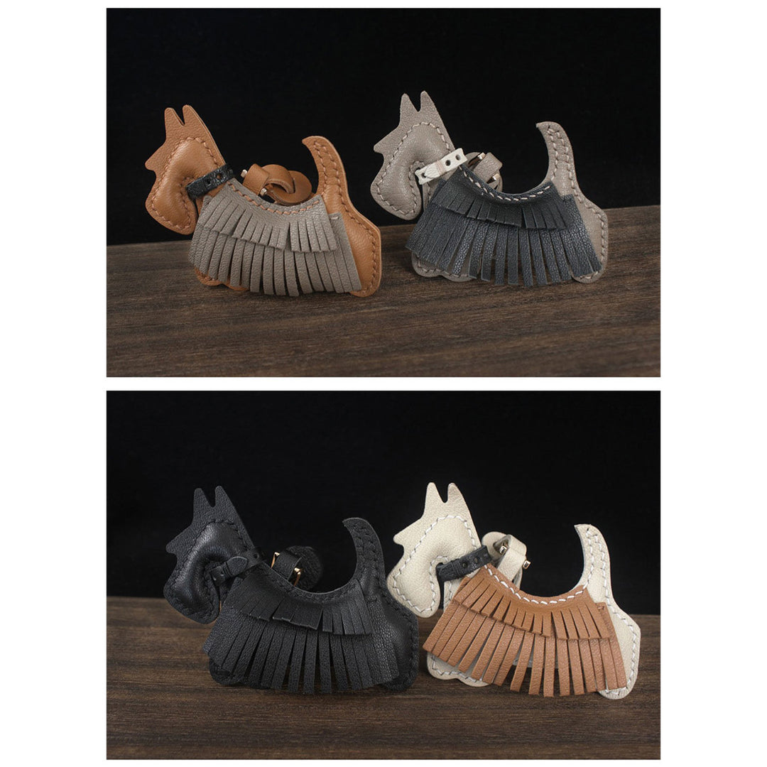 POPSEWING® Sheep Leather Scottie Dog Keychain DIY Kit