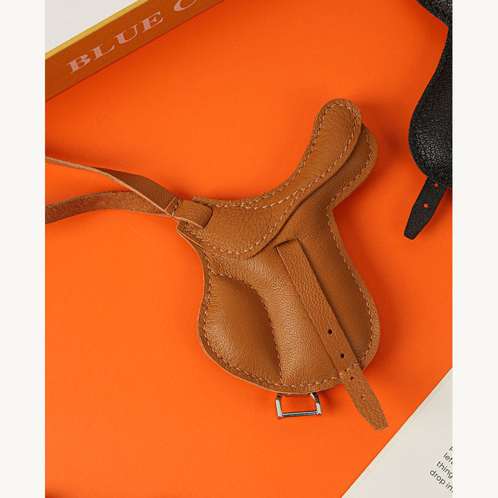 Leather saddle bag charm diy kits | leather craft starter kit