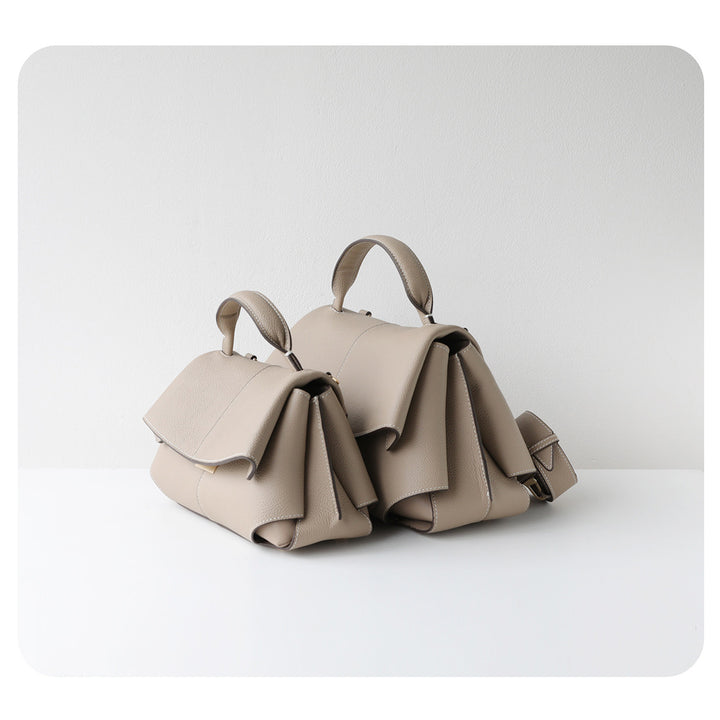 Top Grain Leather Women Smile Bag
