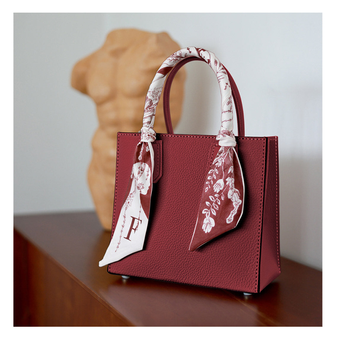 POPSEWING® Top Grain Leather Mini Tote Handbag DIY Kit