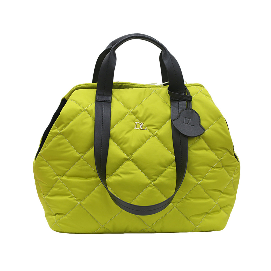 green soft large tote handbag for small dogs