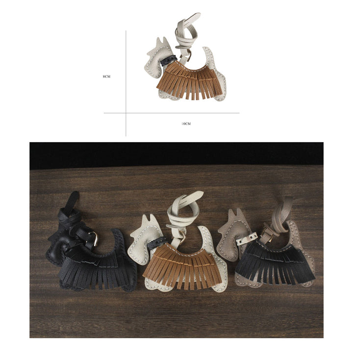 POPSEWING® Sheep Leather Scottie Dog Keychain DIY Kit