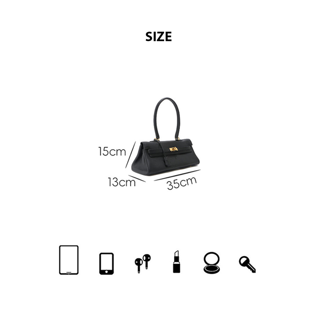 Top Grain Leather Inspired Kelli Shoulder Bag