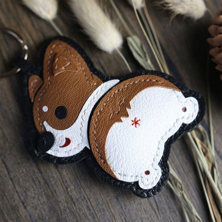 DIY Leather Keychain | Easy Made from Home Leather Keychain Kit - POPSEWING™