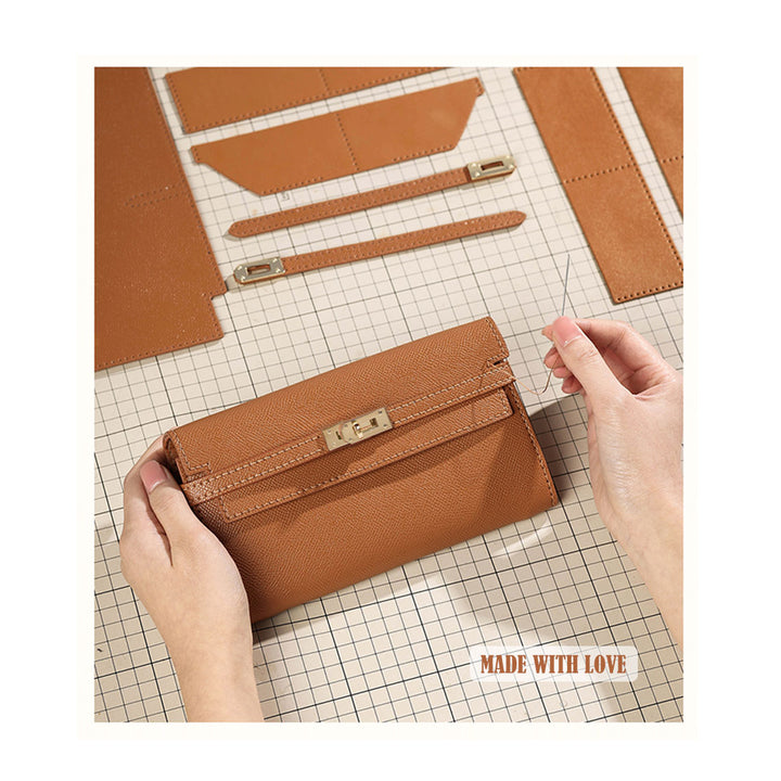 Inspired Kelly Long Wallet & Purse DIY Kit | Handsewn Crossbody Purse - POPSEWING™