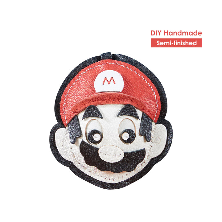 DIY Keychain Kit | Custom Keychain Super Mario Leather Keychain - POPSEWING™